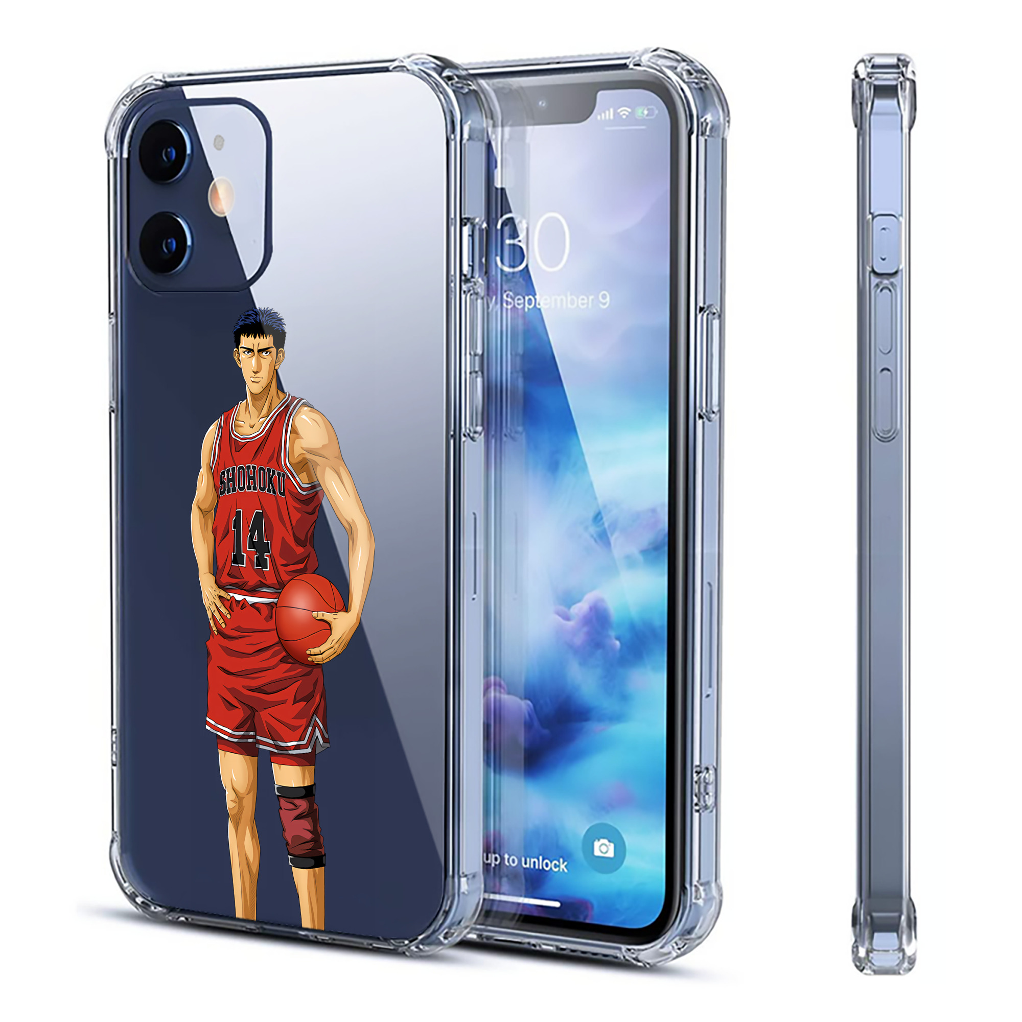（画像用） SLAM DUNK／スラムダンク 【iPhone 12シリーズ対応】透明スマホケース（クリアソフトケース）